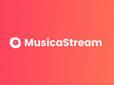 MusicaStream logo branding graphic design logo music