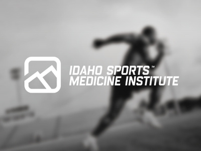 Idaho Sports Medicine Logo Concept agressive concept icon logo mountains nike pitch sports