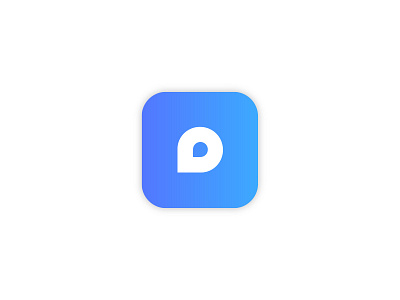 App Logo WIP app icon location logo monogram p pin tech