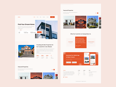 Real Estate Landing Page agency app design freelance design home landing page landing page design mobile design product design property search real estate real estate design ui uidesign uiux ux website design