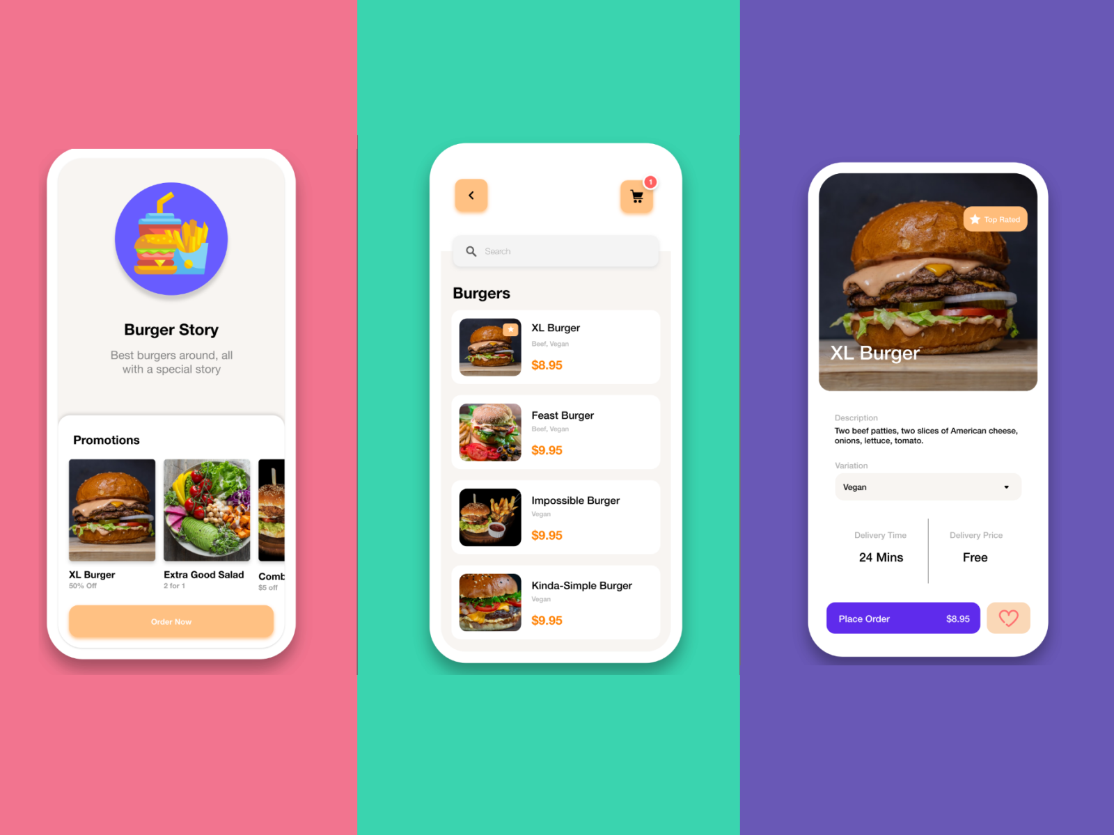 Burger Story | Food Delivery App by Compile Labs on Dribbble