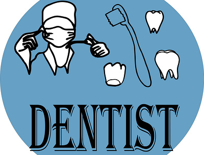 dantist dentist dentist treats teeth medicine picture for instagram picture for the website print a poster print on fabric protection against coronavirus teeth we treat teeth