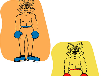 боксеры boxers boxers in boxing gloves illustration for a poster illustration for a website illustration for instagram sneakers sports