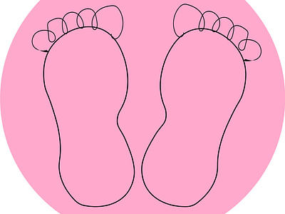 foot a picture for a business card baby feet feet foot contours foot shapes illustration illustration for instagram isolated elements kids legs set for printing on a picture set for printing on posters vector