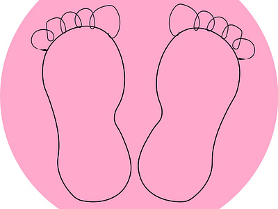 foot a picture for a business card baby feet feet foot contours foot shapes illustration illustration for instagram isolated elements kids legs set for printing on a picture set for printing on posters vector