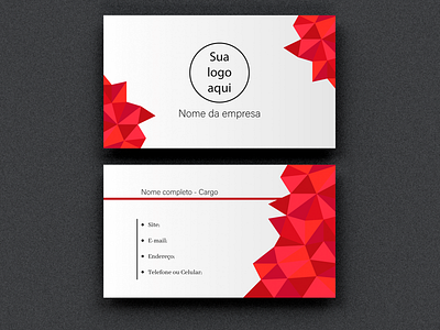 Business card Model (White and Red) business card business card design design graphic design illustrator vector