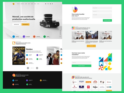 Corporate web site africa cinema corpotate dakar senegal ui ux webdesign