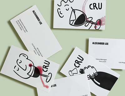 Cru Wine Subscription & Delivery Service adobe illustrator adobe photoshop branding design illustration logo
