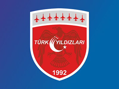 Türk Yıldızları Logo Renewal branding design flat logo vector