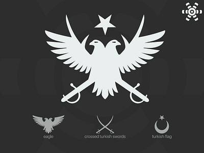 CIAHABER - Instagram Page Logo Design design eagle instagram logo mark sword turkish vector