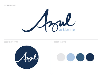 Azul art design hand drawn joplin logo