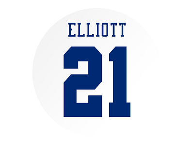 Ezekiel Elliot Icon design ezekiel elliot ezekiel elliot design fantasy football fantasy football design icon iconset logo nfl nfl design nfl football profile design vectorart