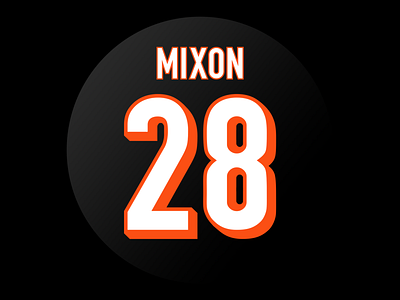 Joe Mixon Icon design fantasy football fantasy football design icon iconset illustration joe mixon design nfl nfl design photoshop vector art