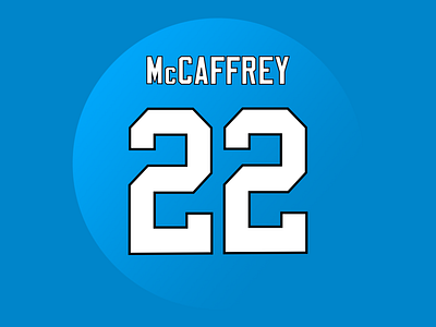 Christian McCaffrey Icon Blue christian mccaffrey christian mccaffrey design design fantasy football fantasy football design icon iconset illustration nfl nfl design photoshop vector art