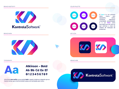 Identidade visual da marca KontrolaSoftwork