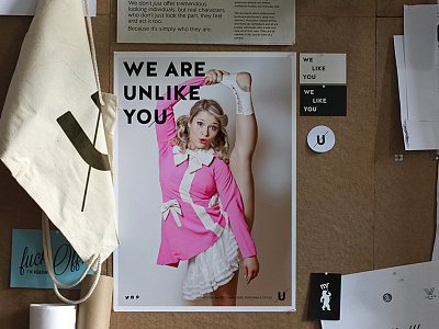 We Are Unlike You branding concept copy identity