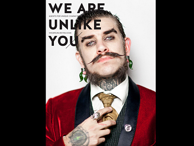 We Are Unlike You branding concept copy identity
