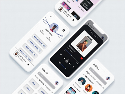Interface - NoLimit app design music music app ui ux web