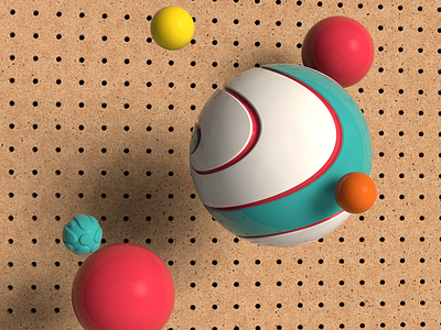 floaters 3d cinema 4d cinema4d color pegboard render texture