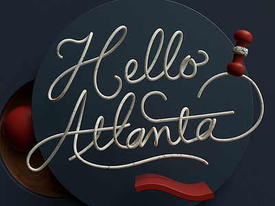 Helloatlanta Dribbble 3d animation atl atlanta atlien c4d motion