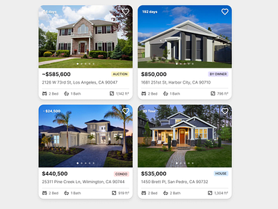 Cards - Real Estate Marketplace