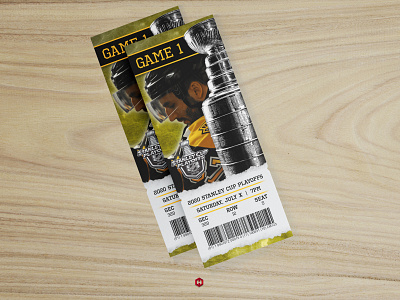 2020 Boston Bruins Playoff Ticket Concept boston bruins mockup nhl paper stanley cup ticket