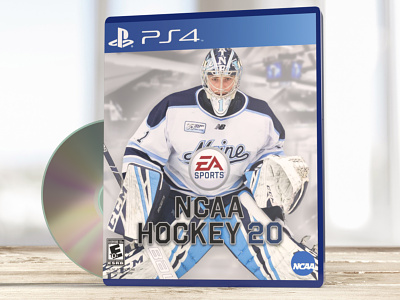 NCAA Hockey 20 Video Game Concept college hockey concept design ea sports hockey mockup product design ps4 sports video game