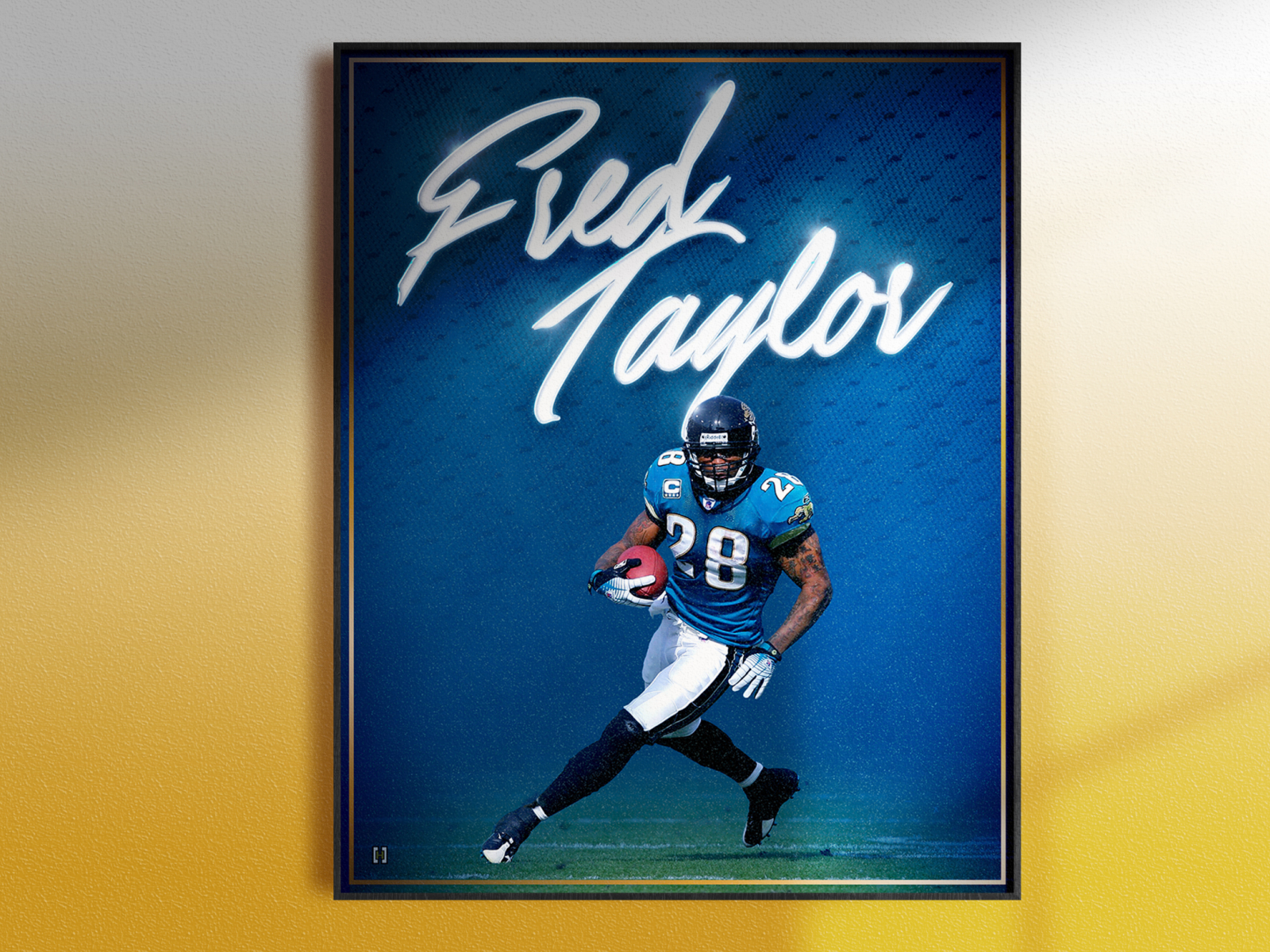 Fred Taylor Jacksonville Jaguars Art Print