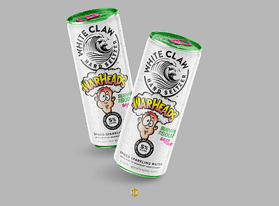 White Claw & Warheads | Drink Mashup Concept beverage concept design drink mockup photoshop product design product mockup warheads white claw
