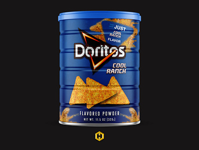 Doritos: Cool Ranch Flavor Powder doritos mockup product design