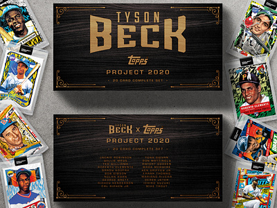 Topps Project 2020 Tyson Beck Set Case Concept baseball baseball design baseballcards box design concept design mlb mockup photoshop product design project2020 sports sports cards sports design sportscards topps tysonbeck