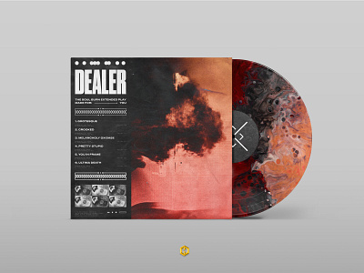 Dealer | Vinyl Record Concept australia concept dealer design hardcore human warfare mockup music photoshop product design records saint soul burn vinyl
