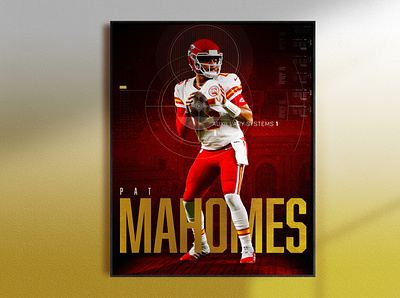 Patrick Mahomes | Poster Design chiefs concept design football football design kansas city kansas city chiefs mahomes mockup nfl patrick mahomes photoshop poster poster design sports sports design