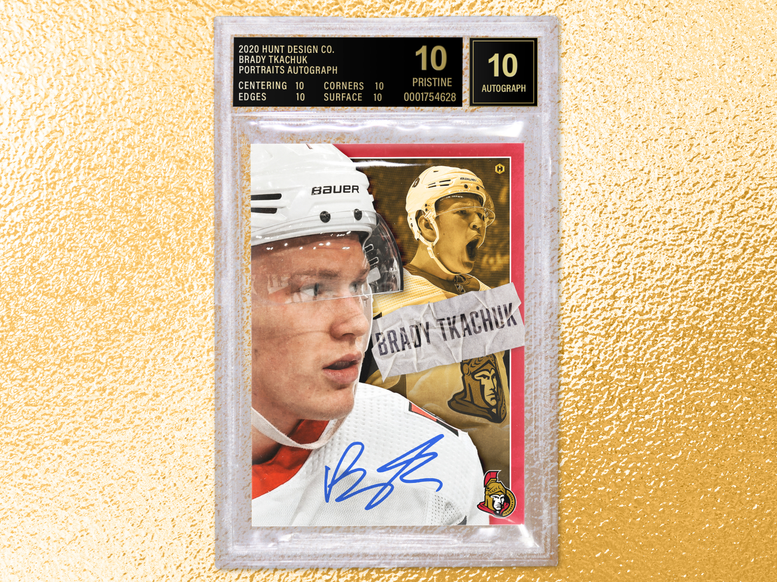 Brady Tkachuk | Sports Card Design by Tyler Hunt on Dribbble