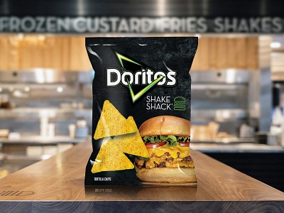 Shake Shack & Doritos | Snack Mashup Concept adobe chips concept design food design mockup photoshop product design product mockup snacks