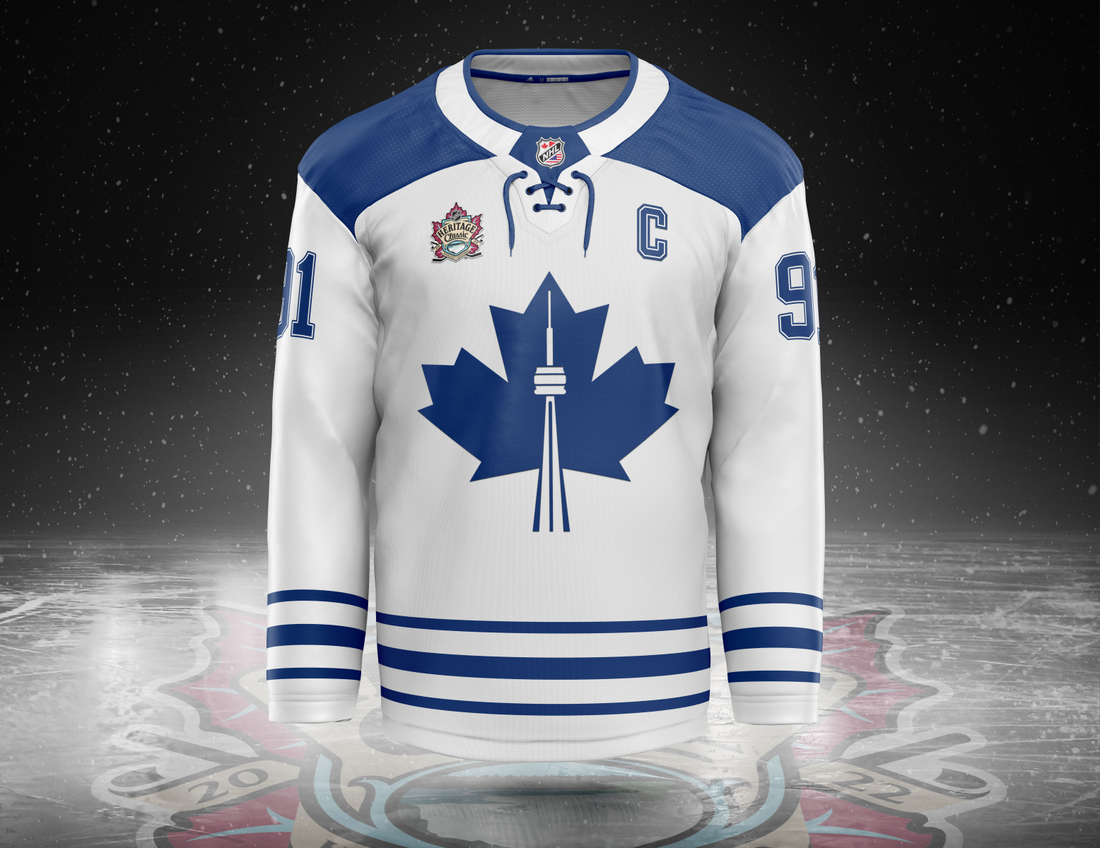2022 NHL Heritage Classic Toronto Maple Leafs Jersey Concept by Tyler