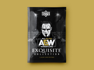 All Elite Wrestling | UD Exquisite Collection aew all elite branding concept design exquisite collection graphic design mockup photoshop product design sports sports design sting ud upper deck wrestling wrestling design
