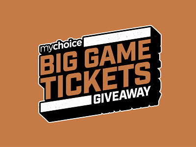 Penn National Gaming | Big Game Tickets Giveaway branding casino concept design football logo logo design mockup mychoice penn national gaming photoshop product design promotion sports sports design