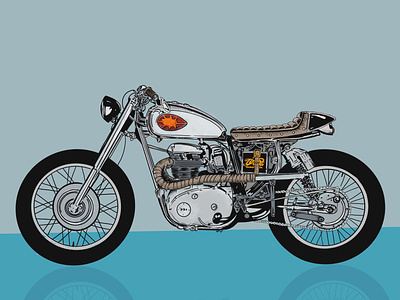 Café Racer cafe racer design deus digital illustration illustration illustrator ipadpro motorbike motorcycle procreate procreate art