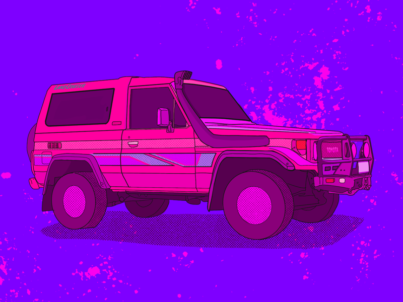 Land Cruiser Illustration by Julian Henderson on Dribbble