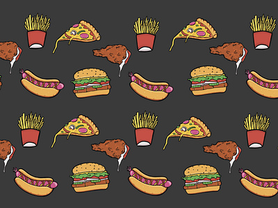 Junk Food Repeat Pattern