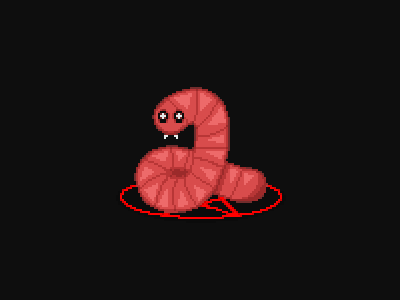 Demonic Worm demonic photoshop pixel art worm