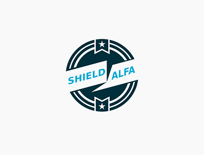 shield alfa Logo inkscape logo vector