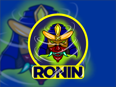 ronin art cool design graphic design icon illustration illustrator logo mascot mascotlogo ronin samurai vector