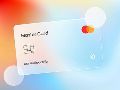 Glass debit card. designing glass card dribbble trend glass glass card glass debit card glassmorphism new ux design ux card design ux design