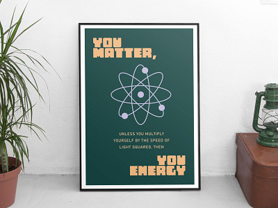 "You Matter" Inspirational Quote Poster inspirational poster poster art quote typography typography poster youmatter