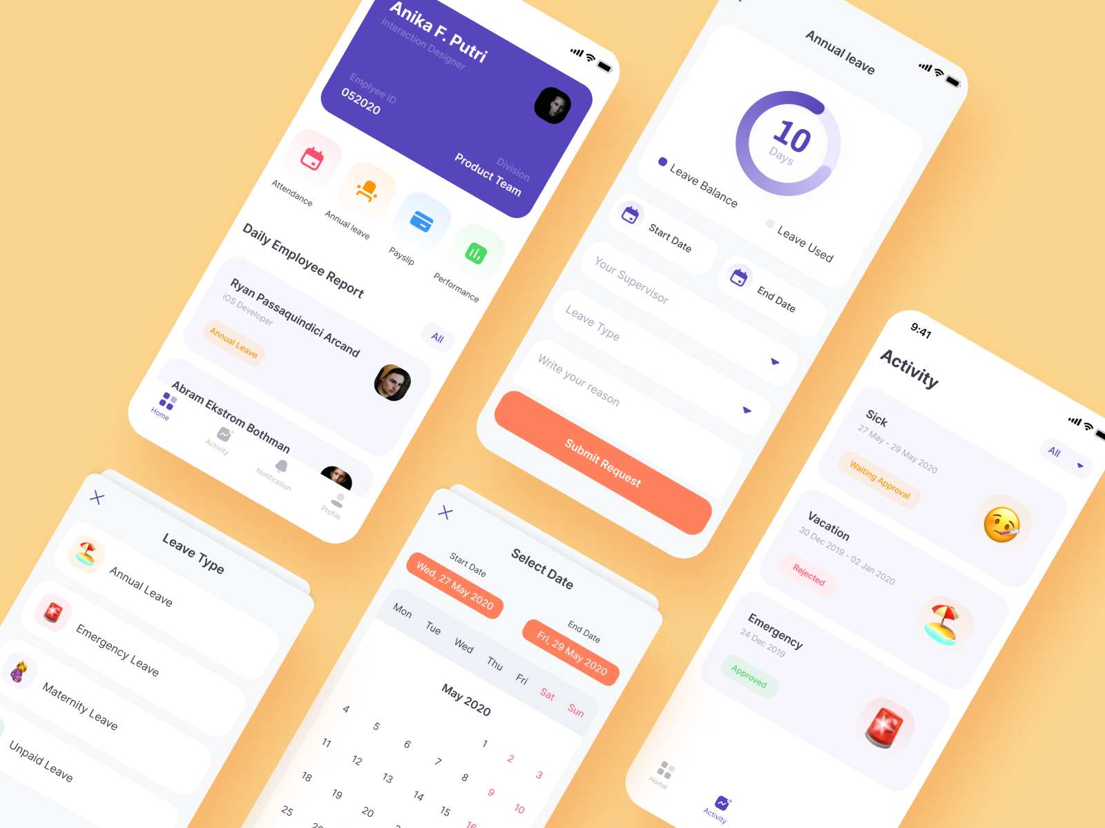 #Exploration — HRIS mobile app by Syafii on Dribbble