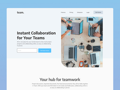 Landing Page Team. App