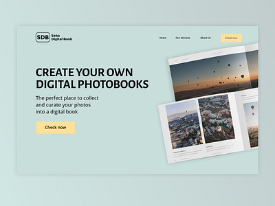 Digital Photo Book Service design figma indonesia landing page ui webdesign