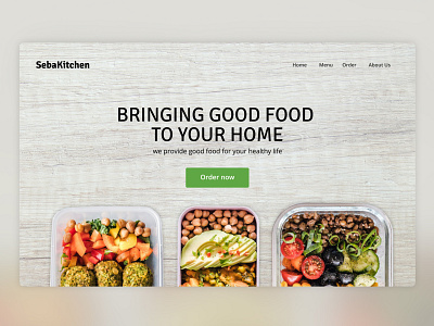 Seba Kitchen - Healthy Food design figma indonesia landing page ui webdesign